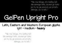 GelPen Upright Pro Font - Featured Image