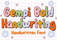 Gempi Bold Handwriting Font - Featured Image