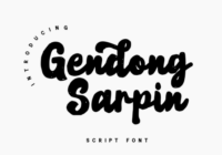 Gendong Sarpin Font - Featured Image