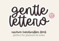 Gentle Letters Font - Featured Image