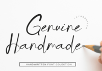 Genuine Handmade Font - Featured Image