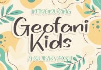 Geofani Kids Font - Featured Image