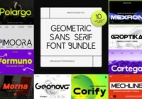 Geometric Sans Serif Bundle Font - Featured Image