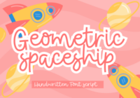 Geometric Spaceship Font - Featured Image