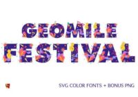 Geomile Festival Font - Featured Image
