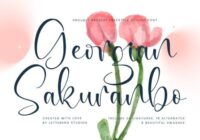 Georgian Sakuranbo Font - Featured Image