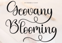 Geovany Blooming Font - Featured Image