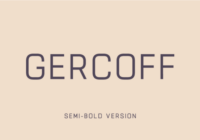 Gercoff Semi-Bold Font - Featured Image