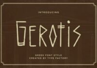 Gerotis Font - Featured Image
