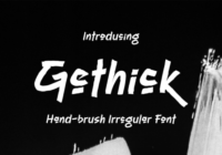 Gethick Font - Featured Image