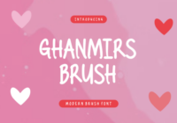 Ghanmirs Brush Font - Featured Image