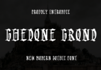 Ghedone Grond Font - Featured Image