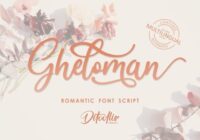 Gheloman Script Font - Featured Image
