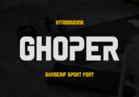 Ghoper Font - Featured Image