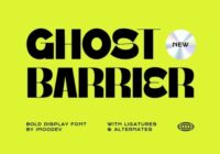 Ghost Barrier Font - Featured Image