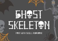 Ghost Skeleton Font - Featured Image
