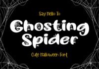 Ghosting Spider Font - Featured Image