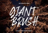 Giant Brush Font - Featured Image