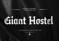Giant Hostel Font - Featured Image