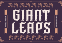 Giant Leaps Font - Featured Image