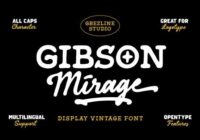 Gibson Mirage Sans Font - Featured Image