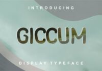 Giccum Font - Featured Image