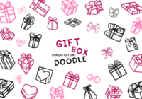 Gift Box Doodle Font - Featured Image