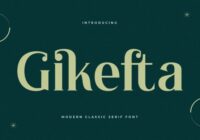 Gikefta Font - Featured Image