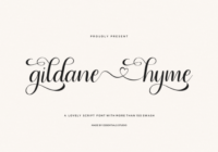 Gildane Hyme Font - Featured Image
