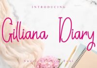 Gilliana Diary Font - Featured Image