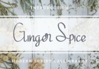 Ginger Spice Font - Featured Image