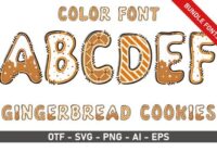 Gingerbread Cookies Bundle Font - Featured Image