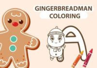 Gingerbread Man Coloring Font - Featured Image