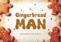 Gingerbread Man Font - Featured Image