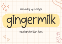 Gingermilk Font - Featured Image