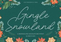 Gingle Snowland Font - Featured Image
