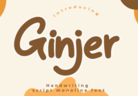 Ginjer Font - Featured Image