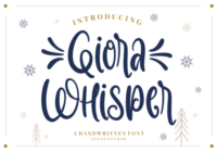 Giora Whisper Font - Featured Image