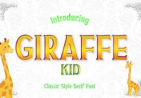 Giraffe Kid Font - Featured Image