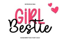 Girl Bestie Font - Featured Image