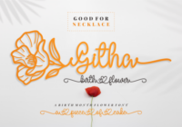 Githa Birth Flower Font - Featured Image