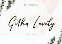 Githa Lovely Font - Featured Image