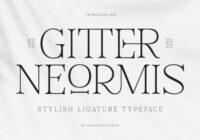 Gitter Neormis Font - Featured Image