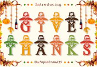 Give Thanks Monogram Font - Featured Image