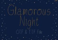 Glamorous Night Font - Featured Image
