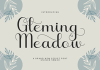 Gleming Meadow Font - Featured Image