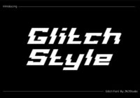 Glitch Style Font - Featured Image