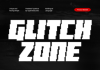 Glitch Zone Font - Featured Image