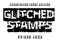 Glitched Stamps Font - Featured Image