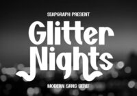 Glitter Nights Font - Featured Image